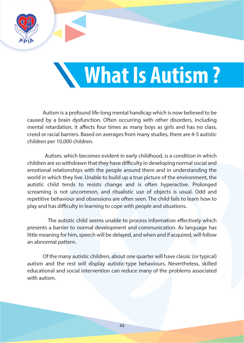 Magazine 2024 PPIA Batu Pahat Pertubuhan Perkhidmatan Intervensi Awal 峇株巴辖特殊教育中心 Early Intervention Society - Community Project of Gereja Grace Batu Pahat A046