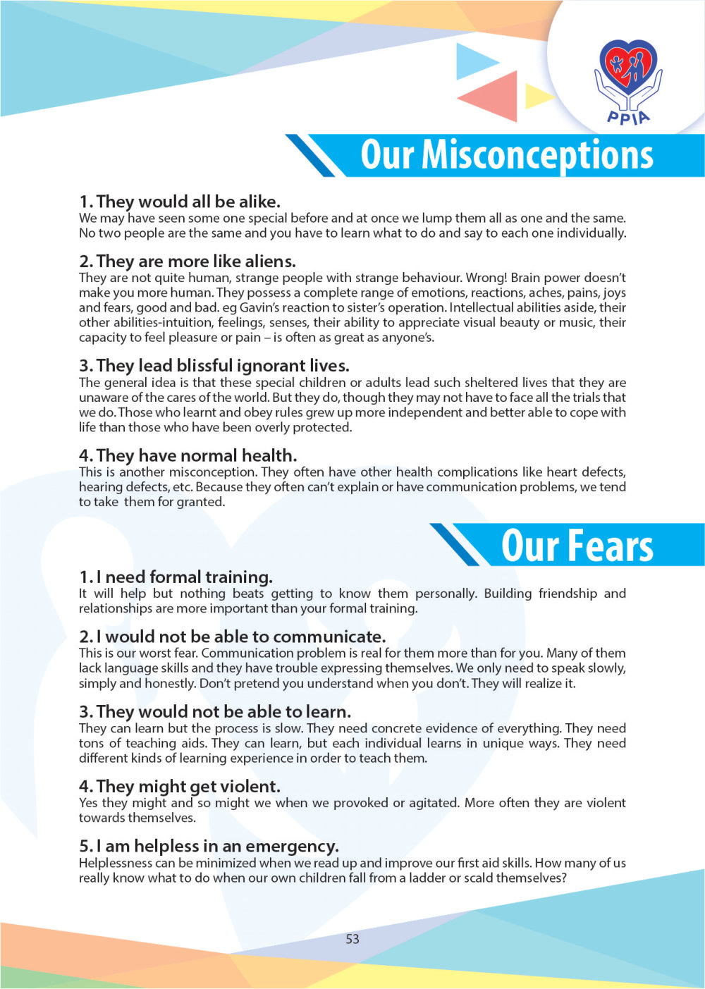 Magazine 2024 PPIA Batu Pahat Pertubuhan Perkhidmatan Intervensi Awal 峇株巴辖特殊教育中心 Early Intervention Society - Community Project of Gereja Grace Batu Pahat A055