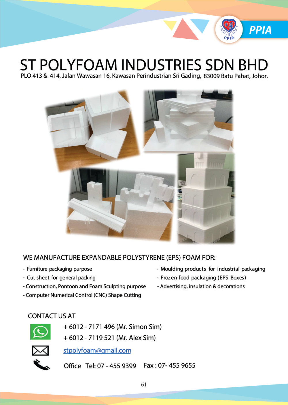 Magazine 2024 PPIA Batu Pahat Pertubuhan Perkhidmatan Intervensi Awal 峇株巴辖特殊教育中心 Early Intervention Society - Community Project of Gereja Grace Batu Pahat A063