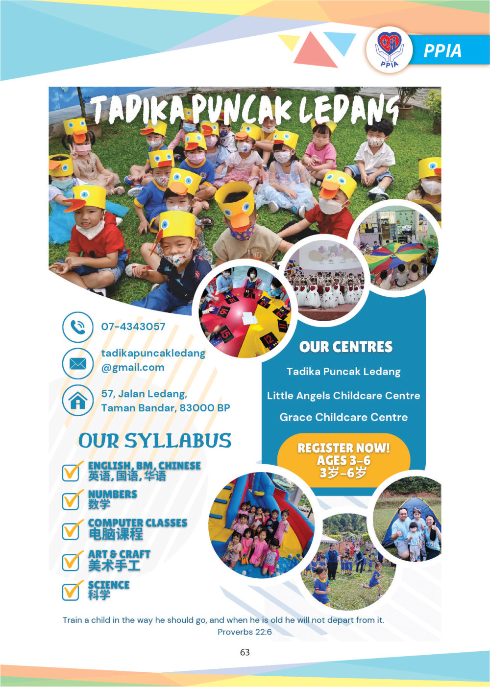 Magazine 2024 PPIA Batu Pahat Pertubuhan Perkhidmatan Intervensi Awal 峇株巴辖特殊教育中心 Early Intervention Society - Community Project of Gereja Grace Batu Pahat A065