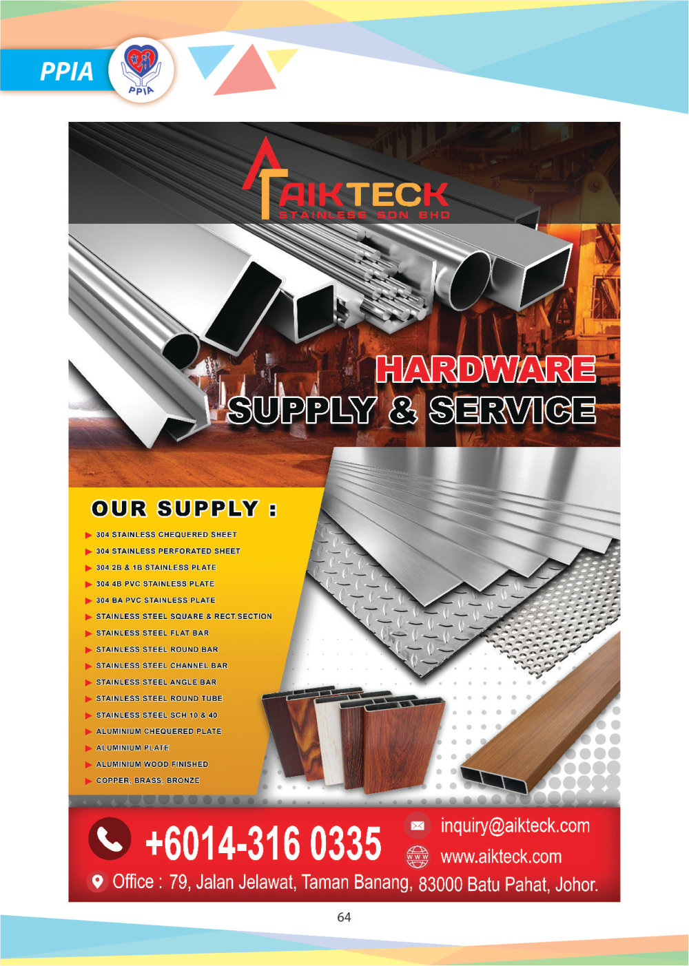 Magazine 2024 PPIA Batu Pahat Pertubuhan Perkhidmatan Intervensi Awal 峇株巴辖特殊教育中心 Early Intervention Society - Community Project of Gereja Grace Batu Pahat A066